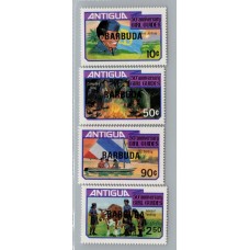 BOY SCOUTS BARBUDA SERIE COMPLETA DE ESTAMPILLAS NUEVAS MINT SCOUT